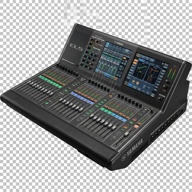 Consola de sonido digital profesional usada en eventos corporativos