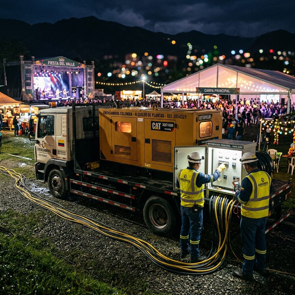 Alquiler de generador eléctrico para eventos en Bogotá