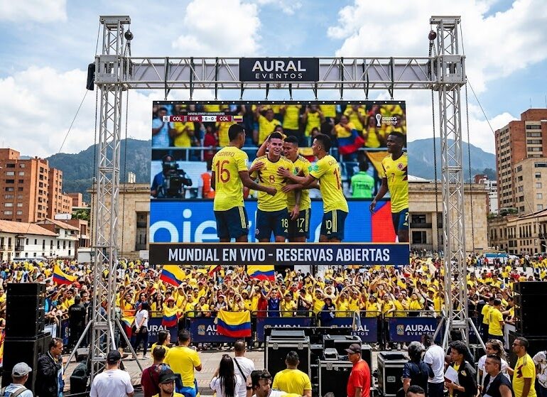 Alquiler de Pantallas LED en Bogotá para el Mundial